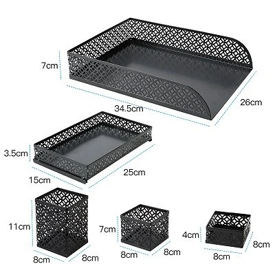 product-400-400 5 piece desk organizer set